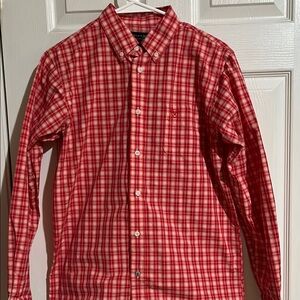 Izod Men's Red Plaid Shirt